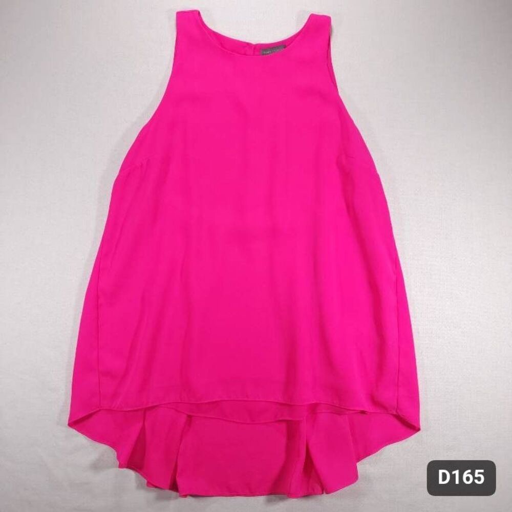 Vince Camuto Hot Pink Sleeveless High Low Blouse Size S Excellent Condition